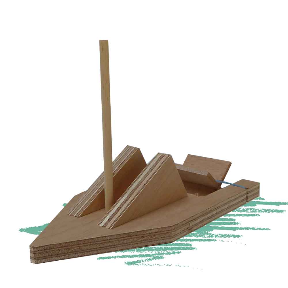 סירת עץ להרכבה עצמית